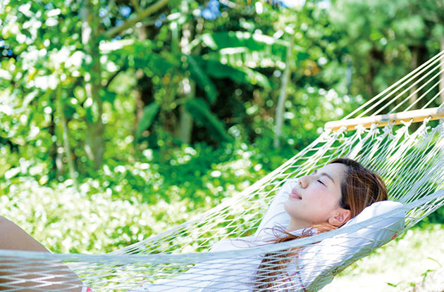 Take a break in a hammock