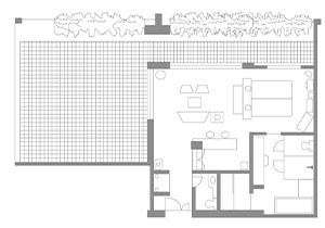 Moon Beach Suite Layout